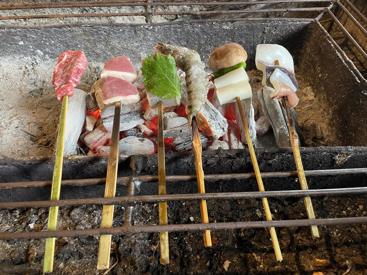古民家で炉端焼Robata ware in an old private house